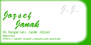 jozsef janak business card